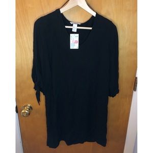H&M Black Dress with 3/4 length sleeves NEW w/TAGS